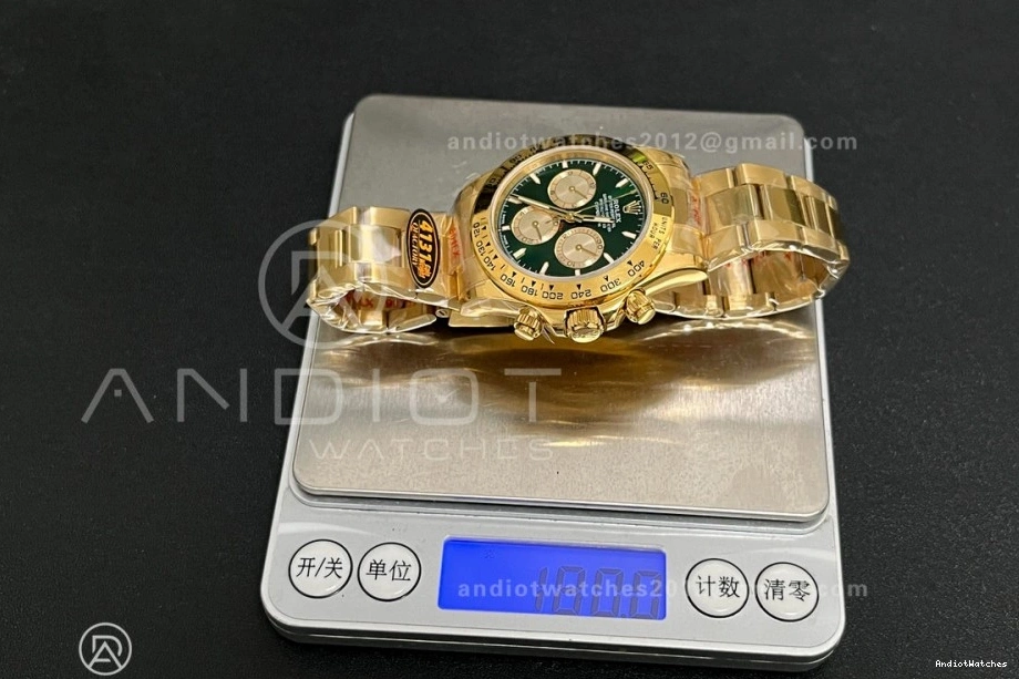 493 2025 (Gain 126508 Dial Green V6 Daytona Edition Weight) SmoothTexture Best Bracelet QF on 1:1 YG QF4131 YG 1020